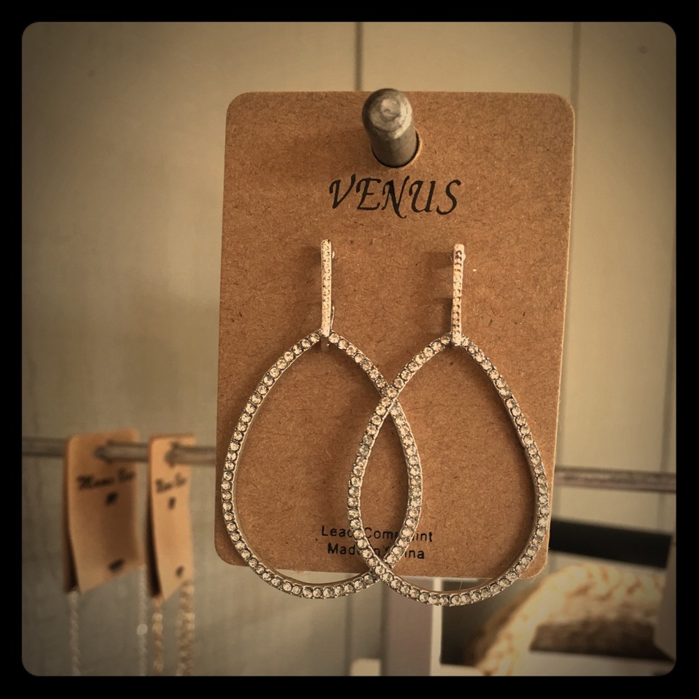 Crystal teardrop earrings
